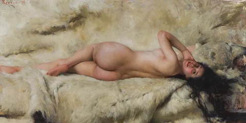 Giacomo Grosso, The naked woman