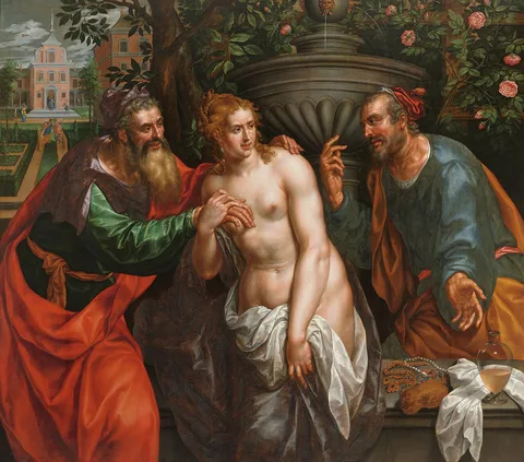 Hendrick de Clerck, Susanna and the elders