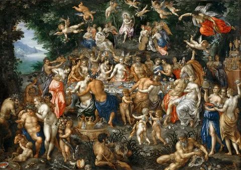 Hendrick de Clerck, The Nuptials of Thetis and Peleus
