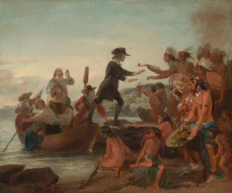 Alonzo Chappel, The Landing of Roger Williams in 1636