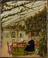Eduard Gaertner, The Family of Mr. Westphal in the Conservatory