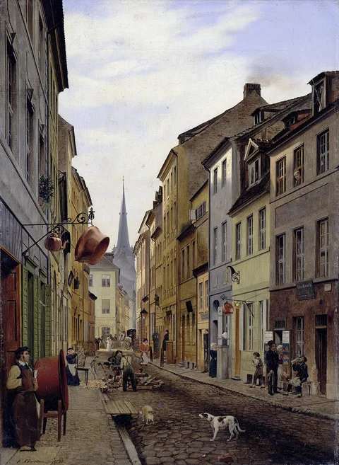 Eduard Gaertner, Parochialstrasse in Berlin
