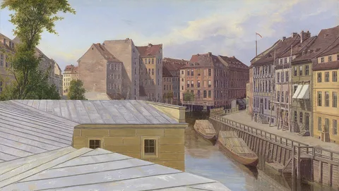 Eduard Gaertner, The Friedrichsgracht, Berlin