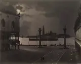 Carlo Naya, Venice: Saint Mark's Looking toward San Giorgio Maggiore, in Moonlight