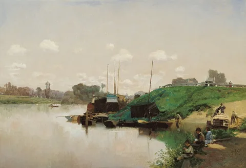 Martín Rico, A Summer’s Day on the Seine