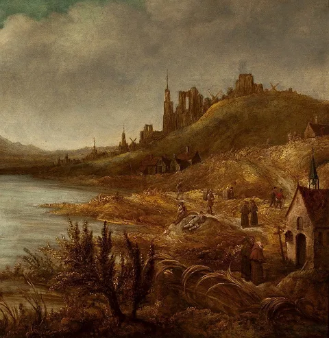 Simon Johannes van Douw, Landscape with ruins