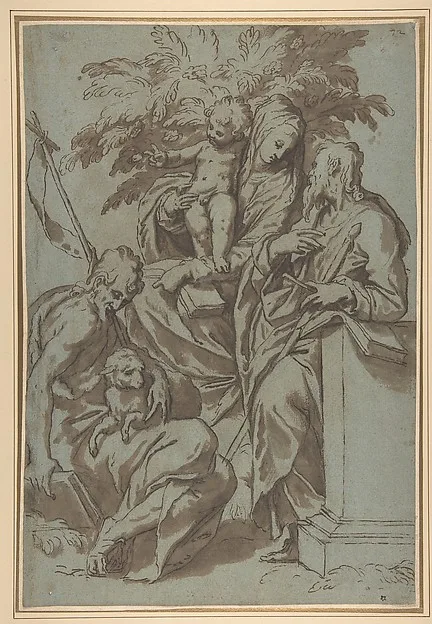 Paolo Farinati, Virgin and Child with Saint John the Baptist and Saint Paul