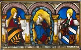 Leonhard Beck, Marriage Panel of Gabriel Weydacher and his wife Juliana Wemis with the Virgin and Child and Saints Barbara and Catherine