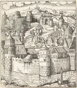 Leonhard Beck, Execution of a Man at a Market-Place of a Town