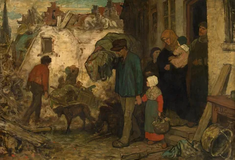 Charles de Groux, The expulsion