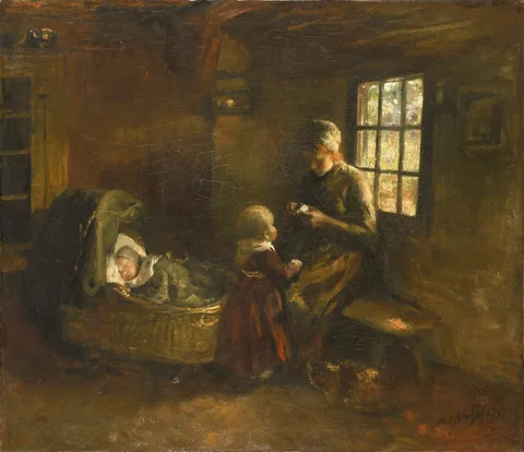 Albert Neuhuys, 'Bij de wieg'