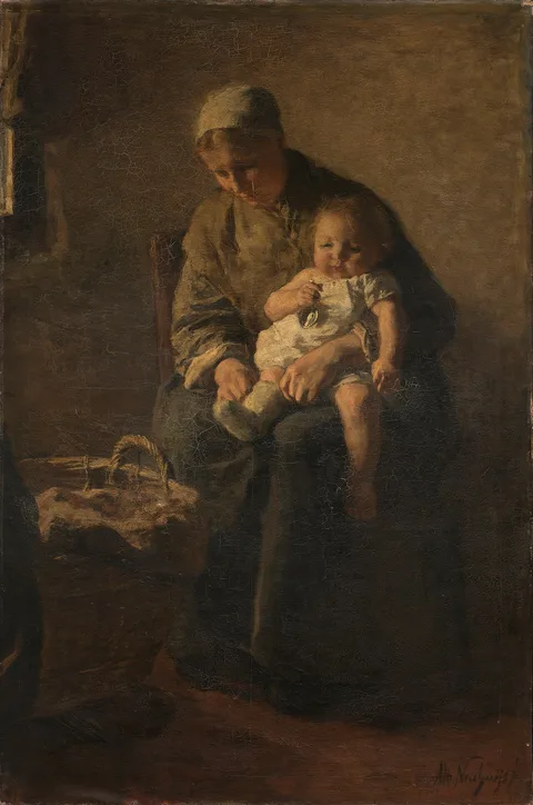 Albert Neuhuys, A Mother with her Child