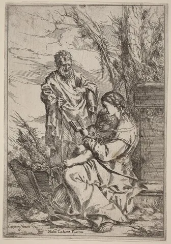 Giulio Carpioni, Holy Family with the Virgin Reading