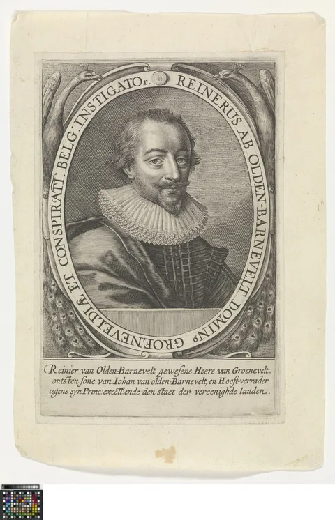 Crispijn van de Passe the Elder, Portrait of Reinier van Oldenbarnevelt