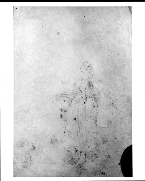 Thomas Hovenden, Sketch of Arm and Sketch of Two Hands