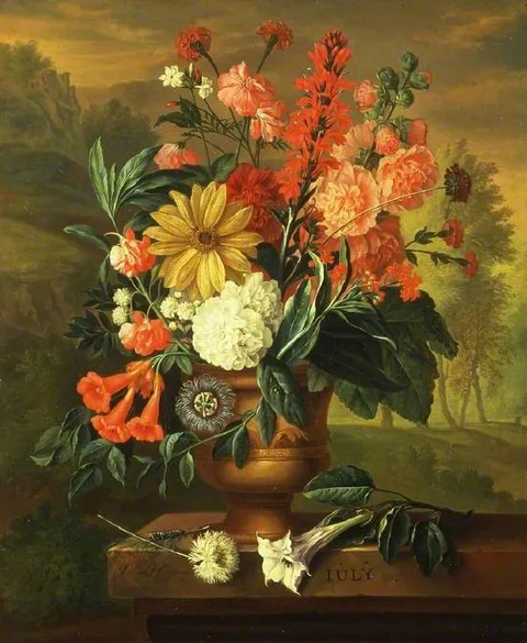 Jacob van Huysum, Twelve Months of Flowers: July