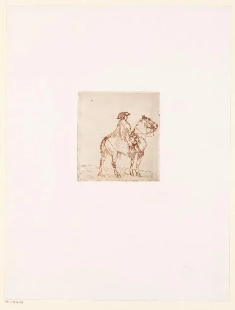 John Lewis Brown, Ruiter te paard met een driekantensteek