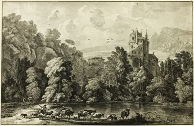 Cornelis Ploos van Amstel, Landscape with Cattle