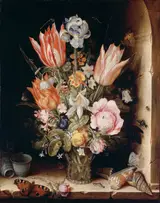 Christoffel van den Berghe, Still Life with Flowers in a Vase
