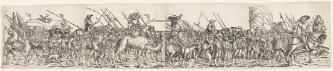 Erhard Schön, Army Train and Death