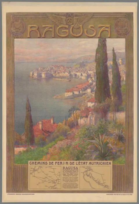 Gustav Jahn, Ragusa, chemins de fer IR de l' Etat Austrichien.