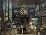 Hans Jordaens III, Interior of a Collector's Gallery of Paintings and Objets d'Art