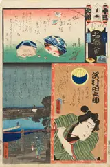 Utagawa Kunisada II, Flowers of Edo and Views of Famous Places