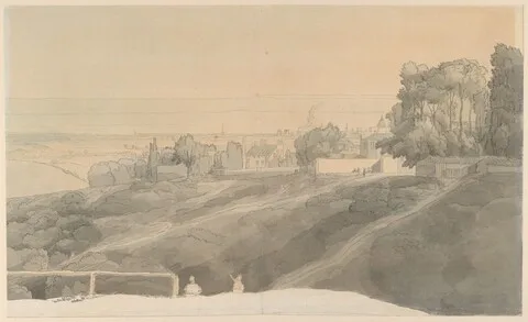 Francis Towne, Hampstead Heath, Evening Light