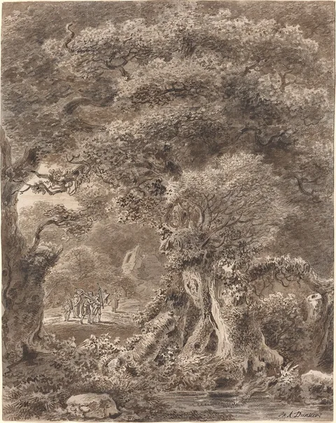Balthasar Anton Dunker, Musicians Traveling through a Forest