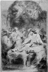 Pietro Ricchi, The death of a Franciscan cardinal