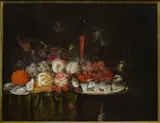 Jan Pauwel Gillemans the Elder, Still Life with Fruit and a Herring