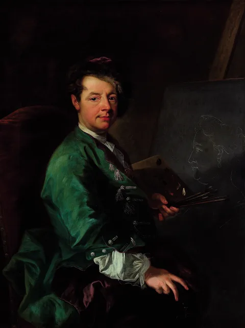Johann Gottfried Auerbach, Self-portrait
