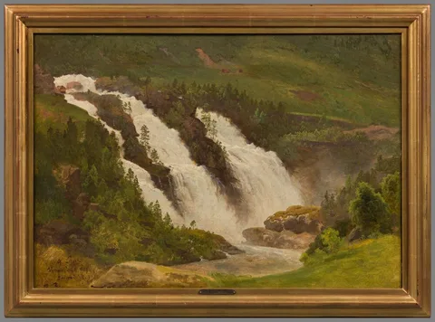 Georg Saal, The Verma Waterfalls. Study