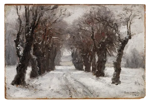 Theodore Clement Steele, Winter in Munich