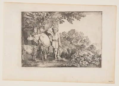 Moses van Uyttenbroeck, Argus Attending his Herd, plate 2 from The Story of Mercury and Argus