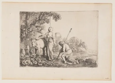 Moses van Uyttenbroeck, Juno Delivering Io, plate 1 from The Story of Mercury and Argus