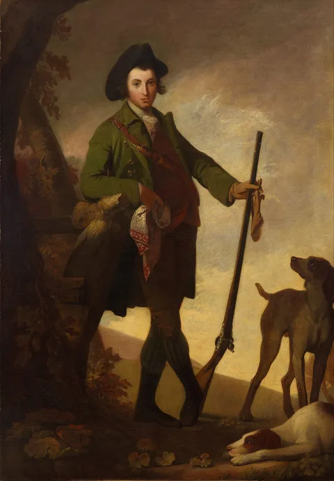 Robert Edge Pine, The young sportsman