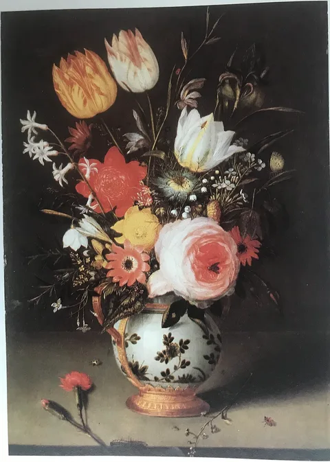 Peter Binoit, Flowers in a Wan-Li Vase