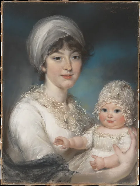 John Russell, Mrs. Robert Shurlock (Henrietta Ann Jane Russell, 1775–1849) and Her Daughter Ann