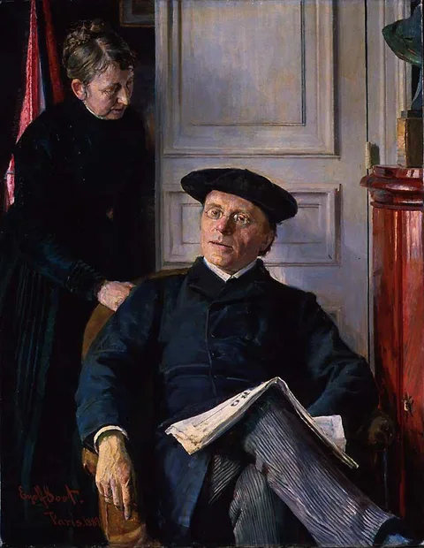 Eyolf Soot, Portrait of the Author Jonas Lie and his Wife Thomasine