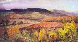 Pierre Ernest Prins, Coucher de soleil au dessus de la Grésigne - Prins Pierre - Musée des Beaux-Arts de Gaillac