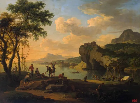 Jacob de Heusch, Italian Harbour