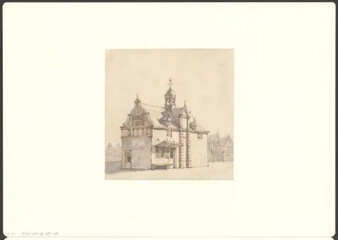 Jan van Kessel, Gezicht op het Paalhuis en de Nieuwe Brug
