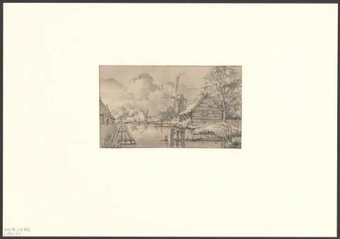Jan van Kessel, Gezicht op een molen buiten de Raampoort