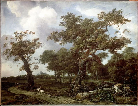 Jan van Kessel, A Wood near The Hague, with a view of the Huis ten Bosch