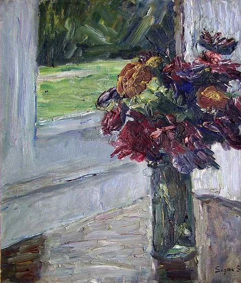 Signe Scheel, Flowers at the Window
