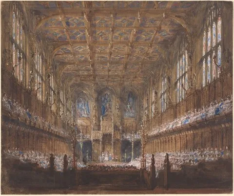 Joseph Nash, The State Opening of Parliament in the Rebuilt House of Lords