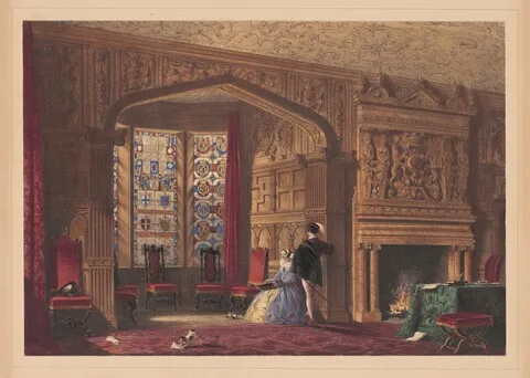 Joseph Nash, Bay Window, Lyme Hall, Cheshire