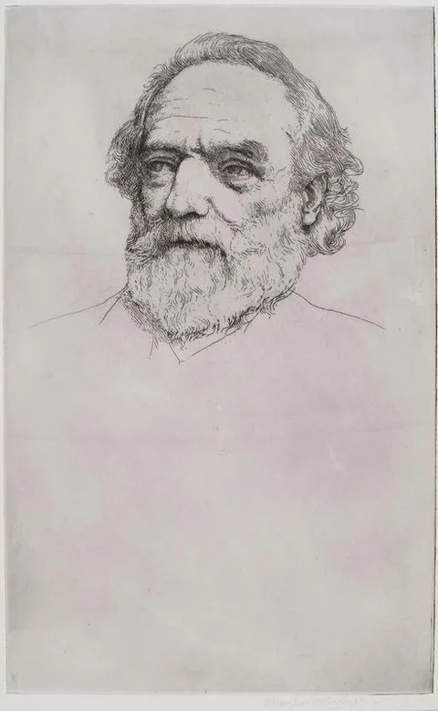 Charles Holroyd, Portrait of Alphonse Legros - Sir Charles Holroyd