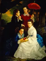 Juan Cordero de Hoyos, Portrait of the Daughters of Manuel Cordero